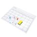 2 Sets of Magnetic Schedule Sticker Dry Erase Magnetic White Board Calendar Planner Sticker