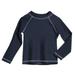 Baby Boys and Girls Solid Rashguard Swimming Tee Shirt Rash Guard SPF UPF Sun Protection for Summer Beach Pool and Play L/S Navy 3-6 mon.