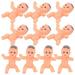 20pcs Mini Baby Models Plastic Baby Toys Tiny Babies Decors Small Baby Models for Baby Shower Cake