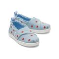 TOMS Kids Tiny Alpargata Denim Hearts Toddler Shoes Blue/Multi, Size 10