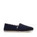 TOMS Women's Blue Alpargata Navy Heritage Canvas Espadrille Shoes, Size 11