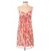 Diane von Furstenberg Cocktail Dress - Mini V-Neck Sleeveless: Red Dresses - Women's Size 4