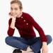 J. Crew Sweaters | J Crew Jewel Button Trimmed Burgundy Crewneck Sweater | Color: Brown/Purple | Size: Xxs