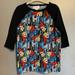 Lularoe Shirts & Tops | Disney Incredibles Raglan Baseball Tee | Color: Black/Red | Size: 4b