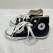 Converse Shoes | Converse Baby Boy Girl Black Lace Up High Top Sneakers Size 7 | Color: Black/White | Size: 7bb