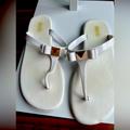 Michael Kors Shoes | Michael Kors White Plastic Sandals Size 10 | Color: White | Size: 10