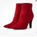 Nine West Shoes | Nine West Women’s Burgundy Velvet Boots Size 8.5 Like New Used A Few Times Only | Color: Red | Size: 8.5