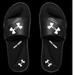 Under Armour Shoes | Men's Adidas Black Ignite Vi Slides - New! Under Armor Size 8 | Color: Black | Size: 8
