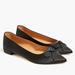 J. Crew Shoes | J. Crew Black Pointy Toe Bow Flats | Size 9 | Color: Black | Size: 9