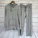 Athleta Pants & Jumpsuits | Athleta Grey Tracksuit | Color: Gray/White | Size: See Description