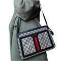 Gucci Bags | Authentic Vintage Gucci Gg Monogram Supreme Sherry Web Ophidia Accordion Bag | Color: Blue | Size: Approx 12.5"L X 2.5"W X 8.75"H