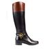 Michael Kors Shoes | Michael Kors Fulton Knee High Brown & Black Leather Riding Boots | Color: Black/Brown | Size: 7.5