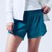 Athleta Shorts | Athleta Mesh Racer Run Short 4" Borealis Green Athletic Running Shorts Like New | Color: Blue/Green | Size: L