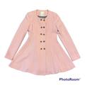 Anthropologie Jackets & Coats | Anthropologie Elevenses Pink Peacoat | Color: Brown/Pink | Size: 0