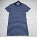 Madewell Dresses | Madewell Dress Women’s Size Small Navy Blue Striped Short Sleeve Mini Dress | Color: Blue | Size: S