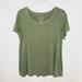 American Eagle Outfitters Tops | American Eagle Outfitters Soft And Sexy Slub Flowy Green Olive Tshirt Top | Color: Green | Size: L