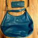 Coach Bags | 2 For 1 Price! Turquoise Coach Handbag With Shoulder Strap & Matching Wallet | Color: Blue | Size: Os