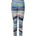 American Eagle Outfitters Pants & Jumpsuits | American Eagle Blue Watercolor Mesh Ankle Leggings Womens Small | Color: Blue/Pink | Size: S