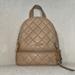 Michael Kors Bags | Michael Kors Rhea Quilted Leather Backpack | Color: Cream/Tan | Size: Os