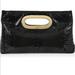 Michael Kors Bags | Michael Kors Snakeskin Clutch In Black | Color: Black | Size: Os