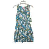 Lilly Pulitzer Dresses | Lilly Pulitzer-Sun Dress-Sailboat Print-Silk/Cotton-Size:Xs Nwt | Color: Blue/Yellow | Size: Xs