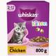 800g Chicken Kitten Complete Whiskas Dry Cat Food