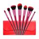 VIPAVA Makeup Brush Sets 7Pcs Makeup Brushes Set Blush Eyeliner Foundation Fan Face Eye Make Up Brushes Kit (Size : Red)