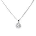 Eye Candy AVECJNL0028 Women's Necklace 925 Sterling Silver with Round Rhodium-Plated Pendant Length 45 cm Eine GrÃ¶sse Sterling Silver Not a Gemstone, Eine GrÃ¶sse, Sterling Silver, No Gemstone