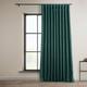 HPD Half Price Drapes Faux Linen Room Darkening Curtains - 84 Inches Long Extra Wide Luxury Linen Curtains for Bedroom & Living Room (1 Panel), 100W X 84L, Slate Teal