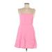 Old Navy Casual Dress - Mini Square Sleeveless: Pink Solid Dresses - Women's Size Medium