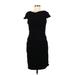 Tadashi Shoji Cocktail Dress - Sheath: Black Print Dresses - Women's Size Medium
