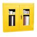 Sandusky Cabinets Clear View 2 Door Storage Cabinet Stainless Steel in Yellow | 26 H x 30 W x 12 D in | Wayfair WA1V301226-EY