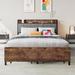 17 Stories Varduhi Platform Bed Wood in Black/Brown | 38.78 H x 54.48 W x 81.18 D in | Wayfair 94065C8392474F44B67ED6EA25BDF3C4