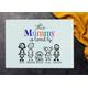 This Mummy Is Loved By Tempered Glass Chopping Board Glass Cutting Board Mum Personalised Kitchen Worktop Saver New Home Gift Mama 39 X 29cm