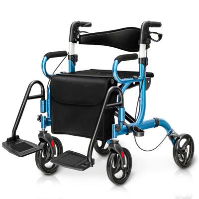 Costway Folding Rollator Walker with 8-inch Wheels...