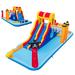 Costway 6-In-1 Inflatable Water Slide with Dual Slides and Cave Crawling Game without Blower