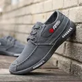 Sneakers da uomo di grandi dimensioni all'aperto da uomo Casual in tela di jeans scarpe mocassini