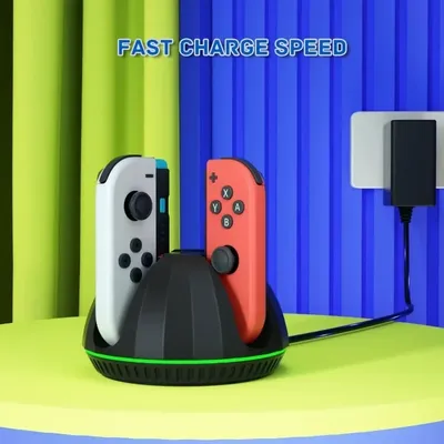 Für Switch Joycon Controller Ladegerät Basis, 4 Joycons Schnell lade basis mit LED-Anzeige-Joy Con Image
