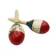 Grand Maracas en bois 1 paire secoueurs hochets marteau de sable Instrument de Percussion