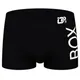 Boxer Sexy pour homme sous-vêtement en coton Slip culotte string short noir couleur unie