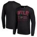 Men's Starter Black Minnesota Wild Logo Graphic Long Sleeve T-Shirt