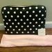 Kate Spade Accessories | Kate Spade Polka Laptop Case 13x9 Inches | Color: Black/White | Size: 13x9 Inches