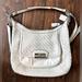 Coach Bags | Coach Kristen Hobo White Woven Leather | Color: White | Size: Os