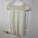 Free People Dresses | Free People Smocked Eyelet Embroidered White Dress Top Sz Medium | Color: White | Size: M