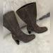 Gucci Shoes | Gucci Suede Heels Boots Size 7.5 | Color: Gray | Size: 7.5