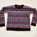 J. Crew Sweaters | J.Crew Womens Multicolor Fair Isle Lambs Wool Crew Neck Pullover Sweater Size Xs | Color: Blue/Red | Size: Xs