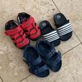 Disney Shoes | 3 Sandals Bundle | Color: Black/Blue/Red/White | Size: 6bb