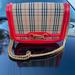 Burberry Bags | Burberry Patent 1983 Knight Check Link Shoulder Bag | Color: Red/Tan | Size: Os