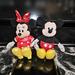 Disney Toys | 2019 Disney Ty Sparkle Mickey And Minnie Mouse Stuffed Plush Beanbag Toys | Color: Gold/Red | Size: 8 Inches