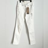 Levi's Jeans | Levi's 711 Womens Skinny Jeans Denim Pants Sports Mid Rise White Sz 24 | Color: White | Size: 24